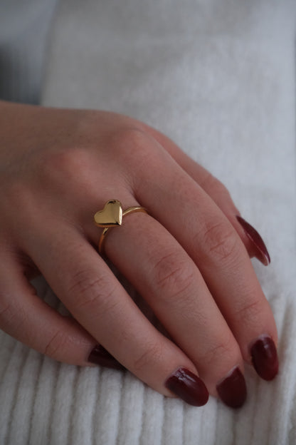 PUFFY HEART RING